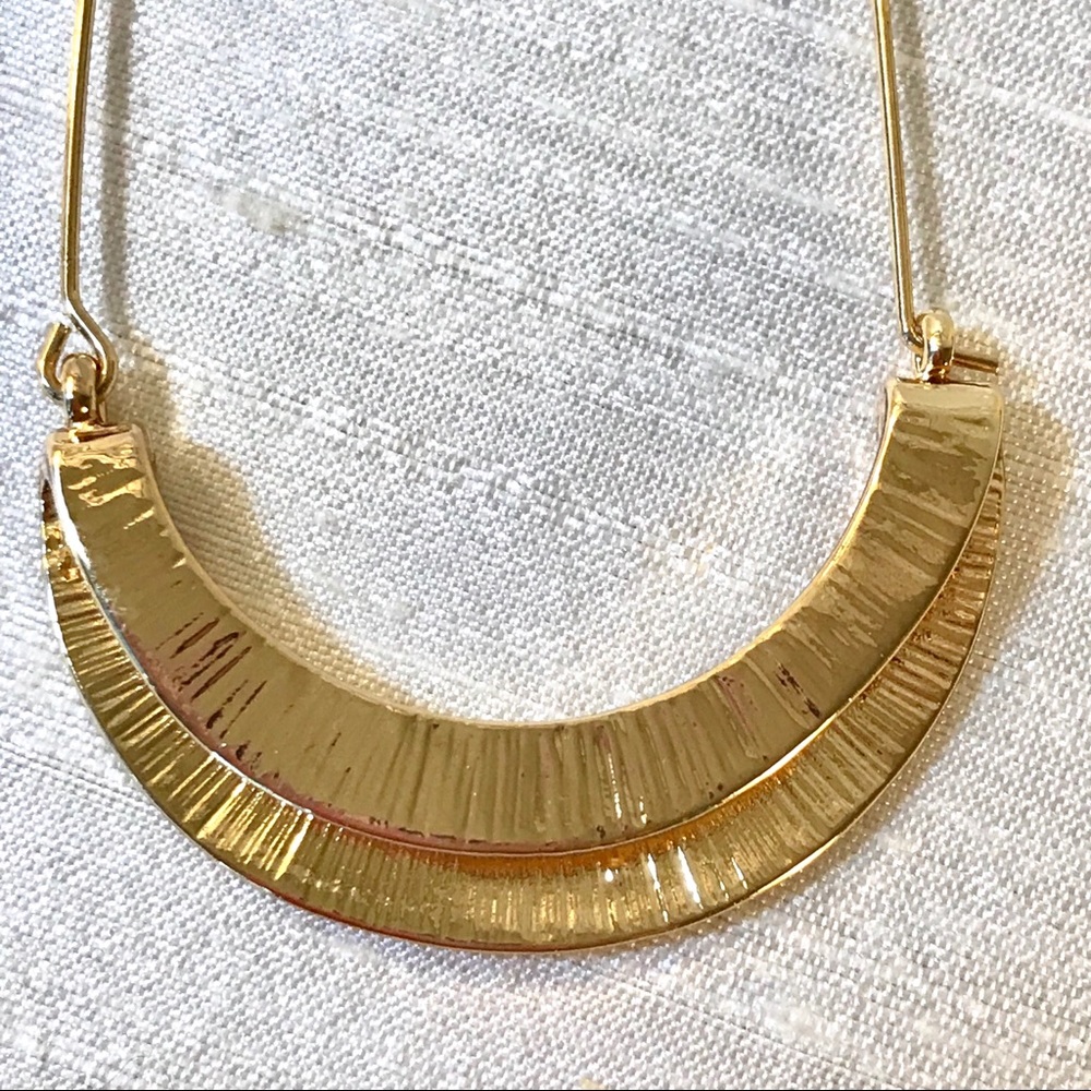 ✨Anthro Myra Gold Hoop Earrings✨ - Picture 6 of 8